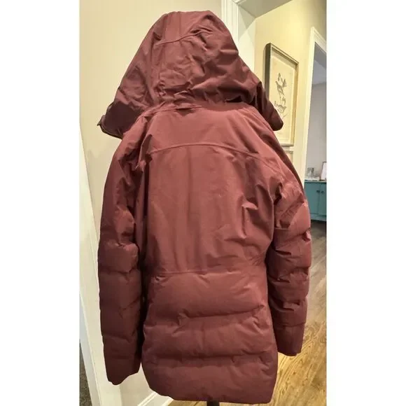 Lululemon NWOT Sleet Street Down Coat Eggplant Hooded Puffer Sz 8 - Picture 4 of 9